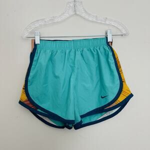 Nike Blue Tempo Geo Print Running Shorts Women’s Size S